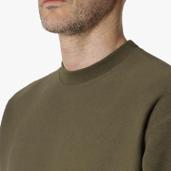 thumbnail Champion Reverse Weave Crewneck Sweatshirt, Dark Green, Detail Shot 2