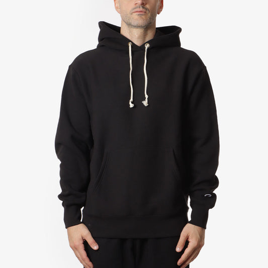 Champion Reverse Weave Hoodie, Black, Detail Shot 1