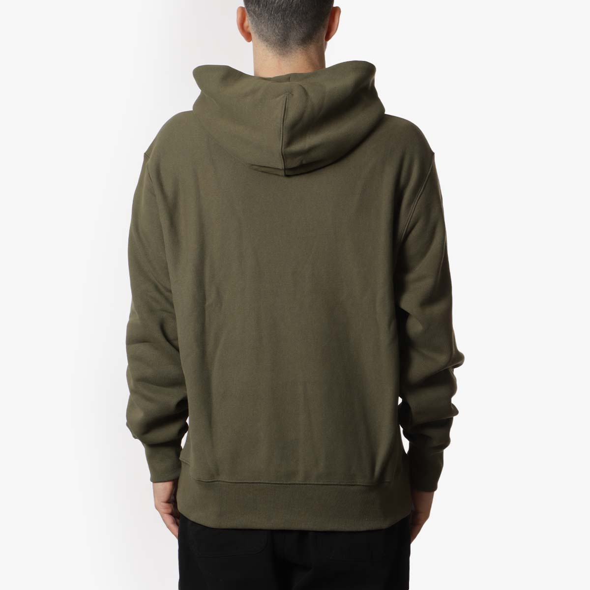 Champion Reverse Weave Hoodie, Dark Green, Detail Shot 4