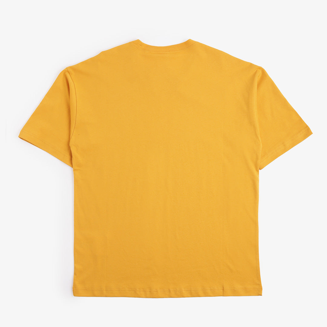 main Champion Reverse Weave Minimal Cotton Jersey T-Shirt, Gold, Detail Shot 3