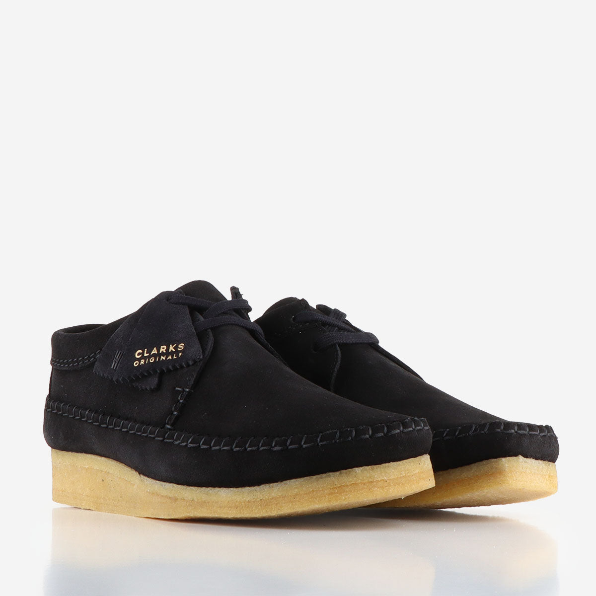 Clarks weaver deals black suede