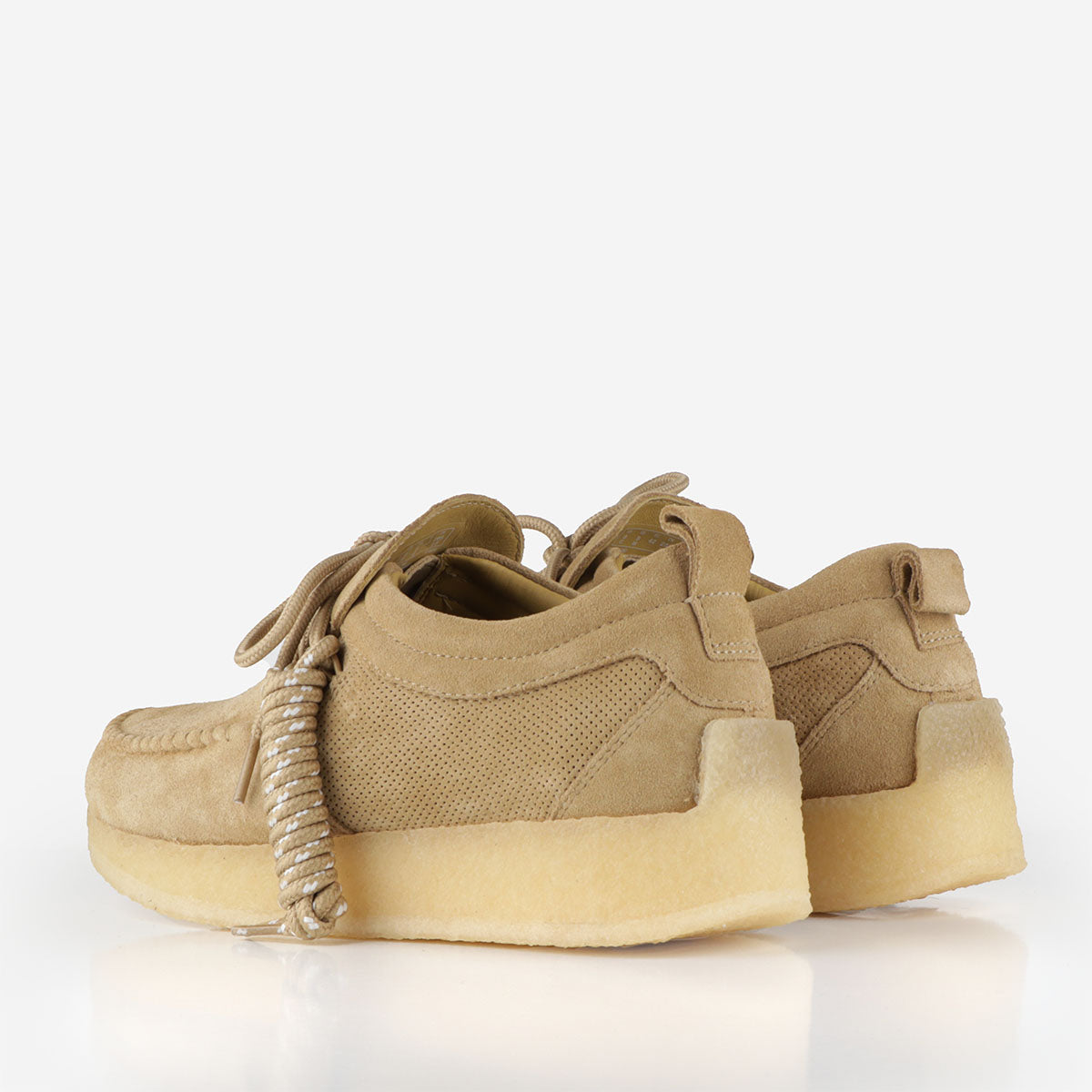 main Clarks Originals 8th Street By Ronnie Fieg Maycliffe Shoes, Dark Sand Suede, Detail Shot 3