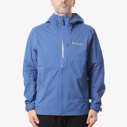 Columbia Ampli-Dry II Shell Jacket, Mountain Blue, Detail Shot 1