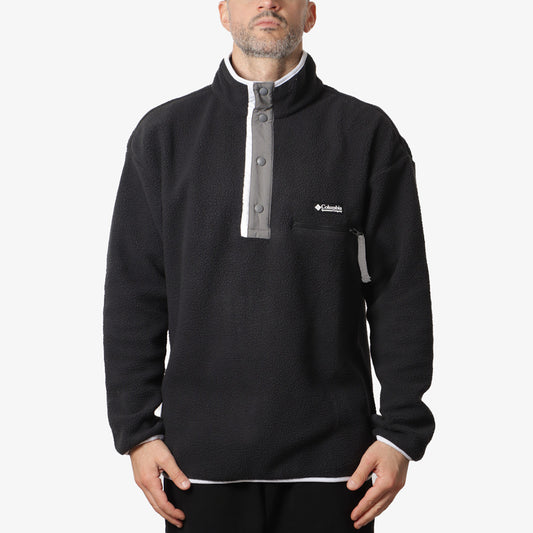 Columbia Helvetia II Half Snap Fleece, Black, Detail Shot 1