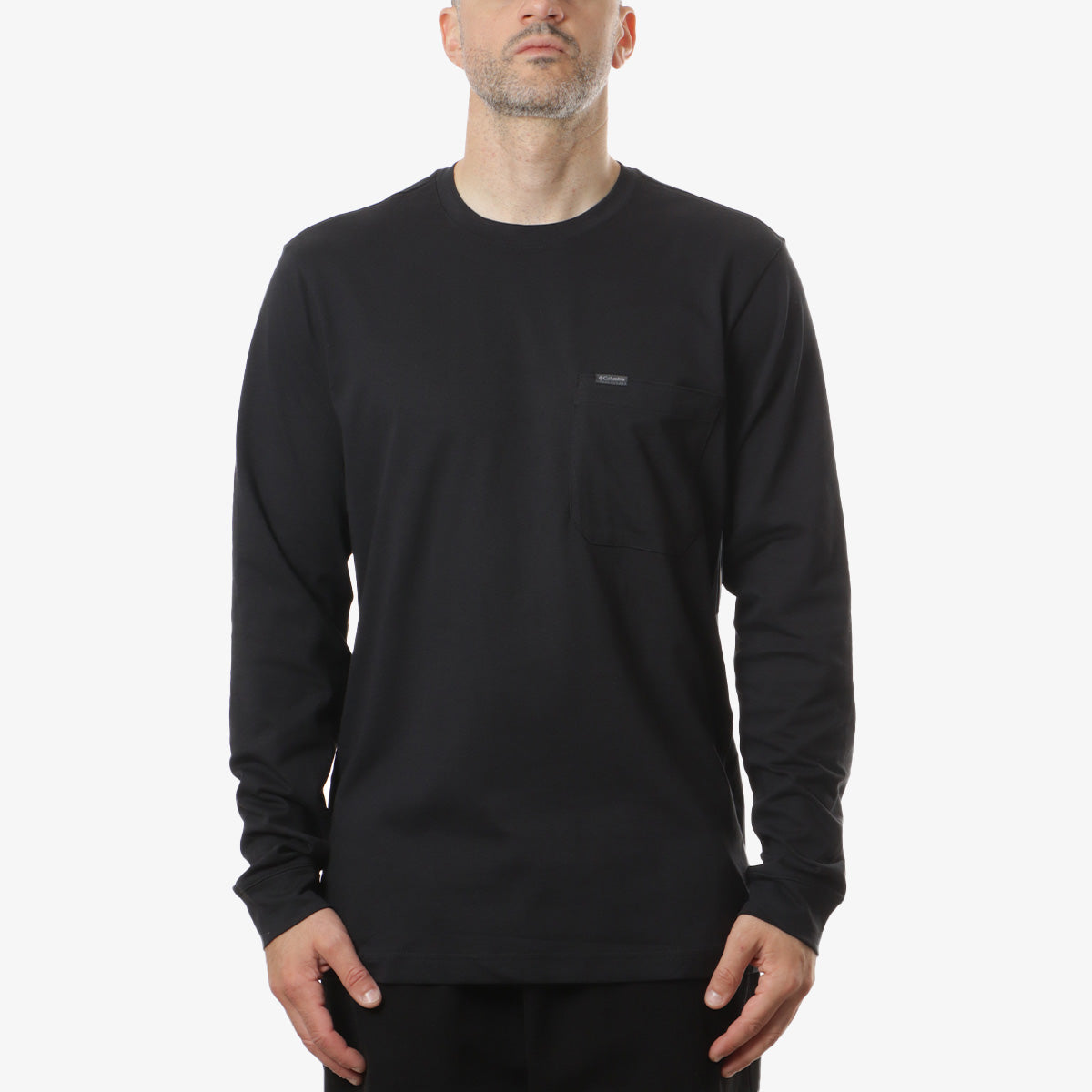 Columbia Landroamer Long Sleeve T-Shirt, Black, Detail Shot 1