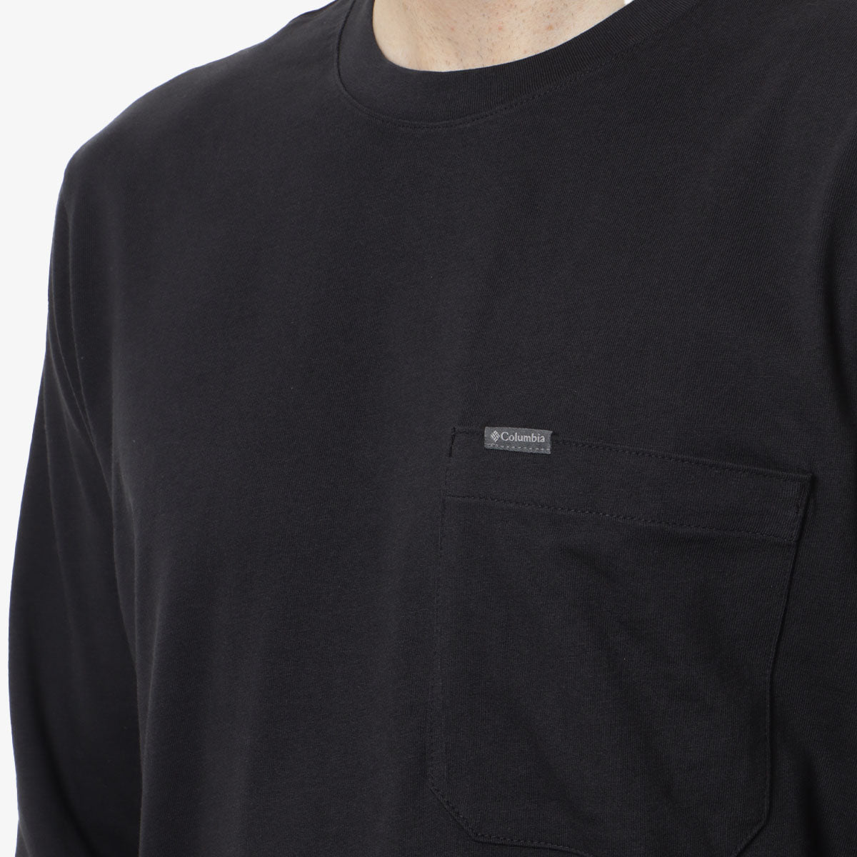 Columbia Landroamer Long Sleeve T-Shirt, Black, Detail Shot 3