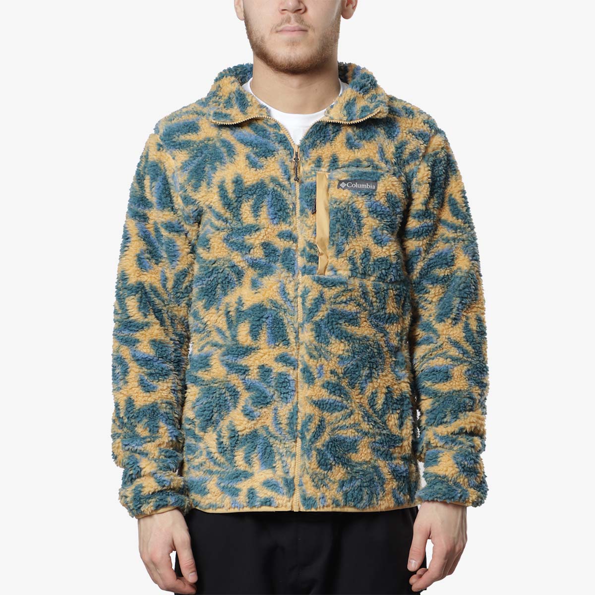 Columbia winter pass full cheap zip fleece in beige