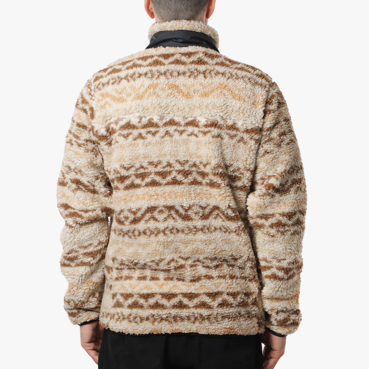 Columbia Winter Pass II Printed Fleece Jacket, Dark Stone Delta Madras Multi, Detail Shot 4