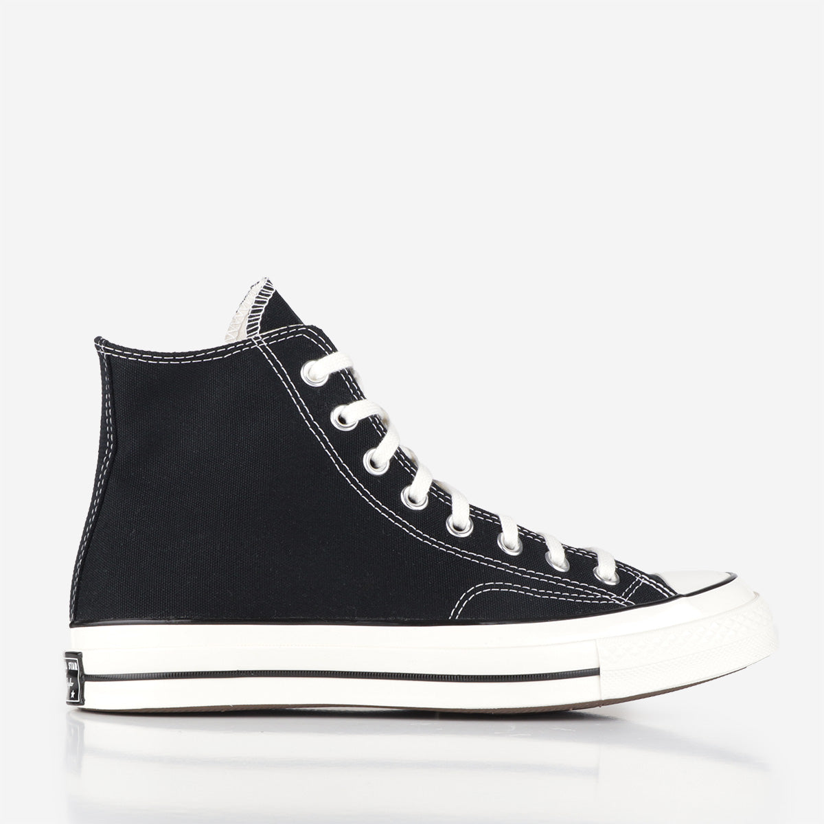 main Converse Chuck Taylor All Star 70 Hi Shoes, Black Black Egret, Detail Shot 1