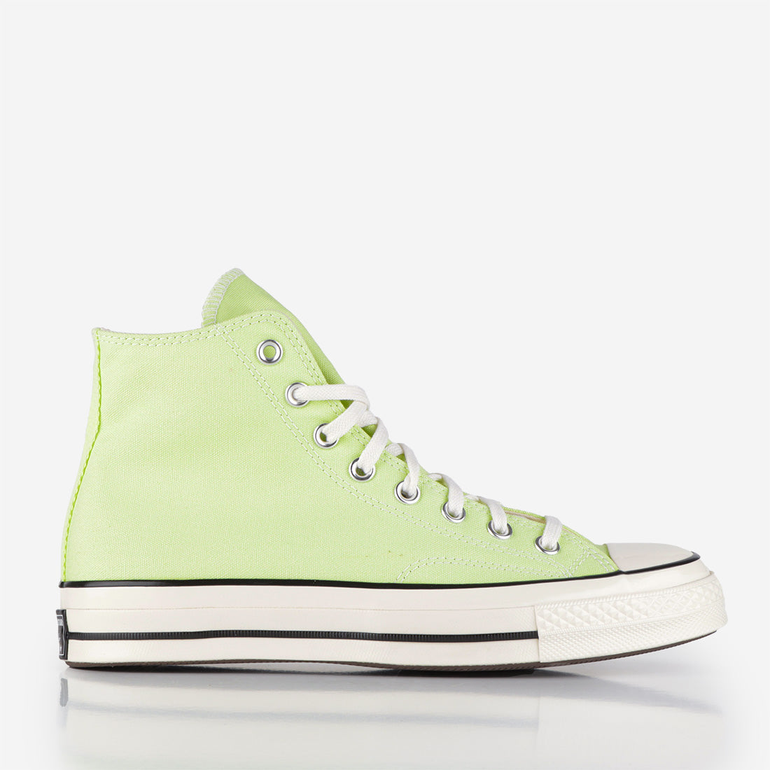 main Converse Chuck Taylor Hi Shoes, Citron This/Egret/Black, Detail Shot 1