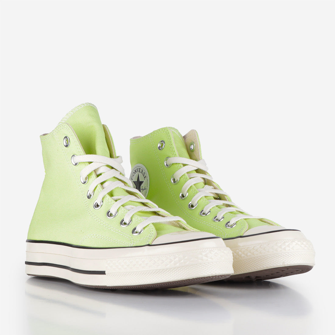 main Converse Chuck Taylor Hi Shoes, Citron This/Egret/Black, Detail Shot 2