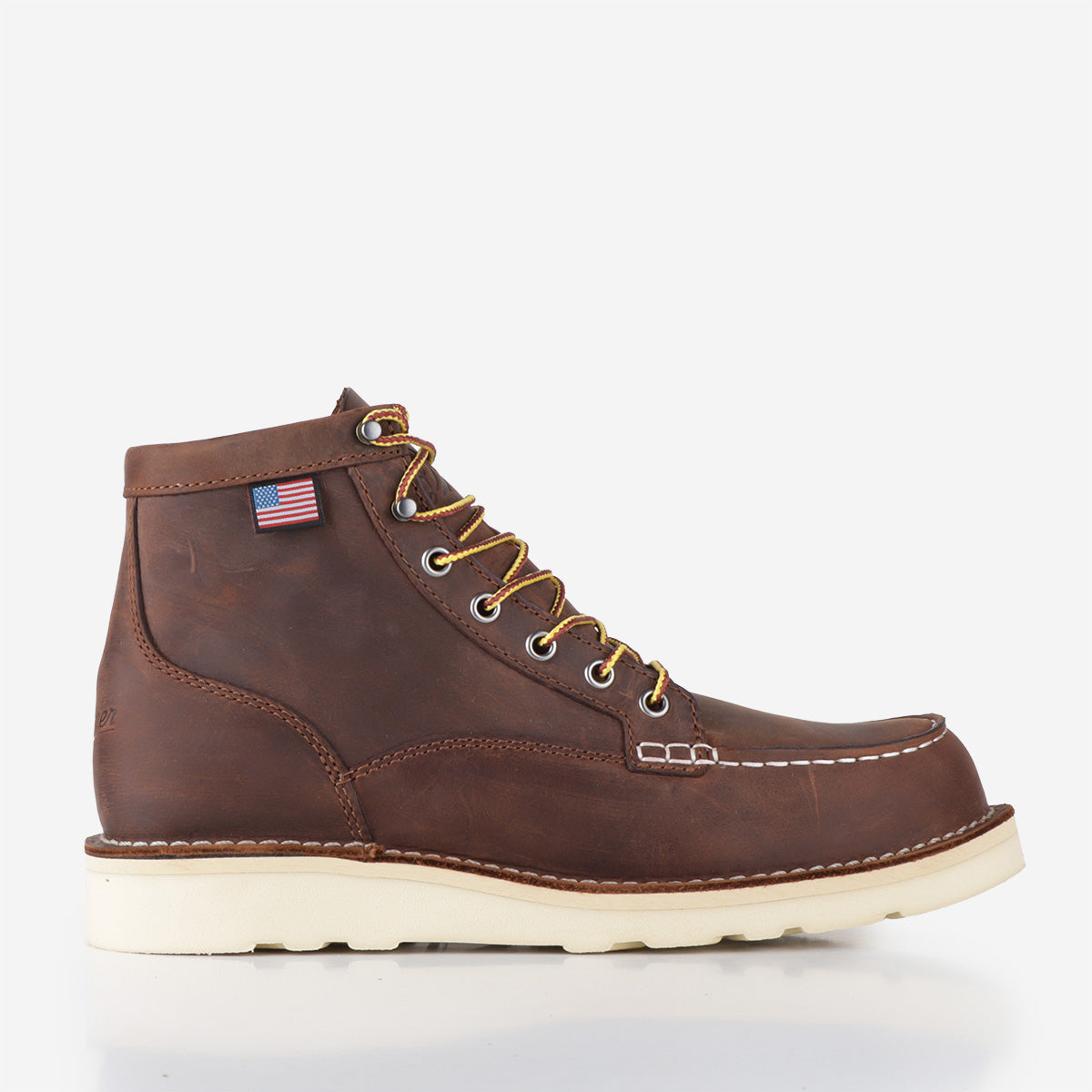 main Danner Bull Run Moc Toe 6" Boots - D Standard Fit, Brown, Detail Shot 1