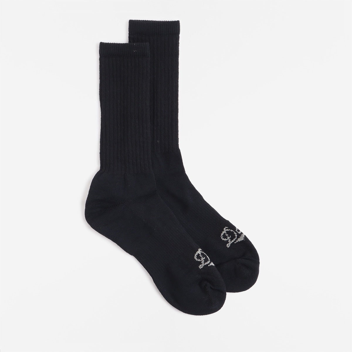 main Danner Uniform Midweight Merino Crew Socks, Black, Detail Shot 1