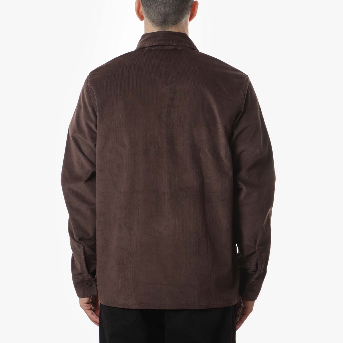 main Dickies Corduroy Shirt, Chocolate Brown, Detail Shot 3