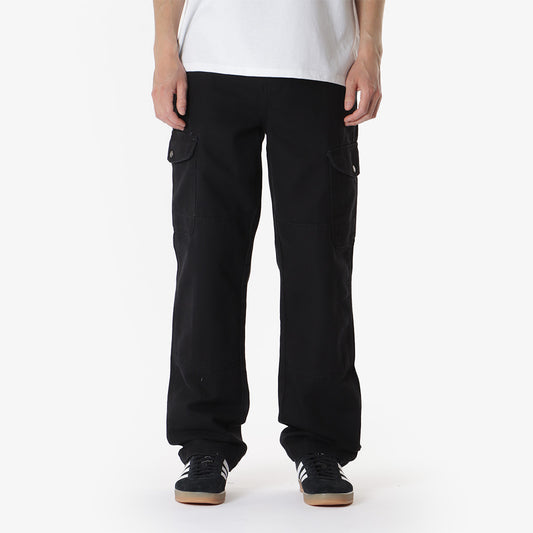 Dickies Duck Canvas Cargo Trousers, Black, Detail Shot 1