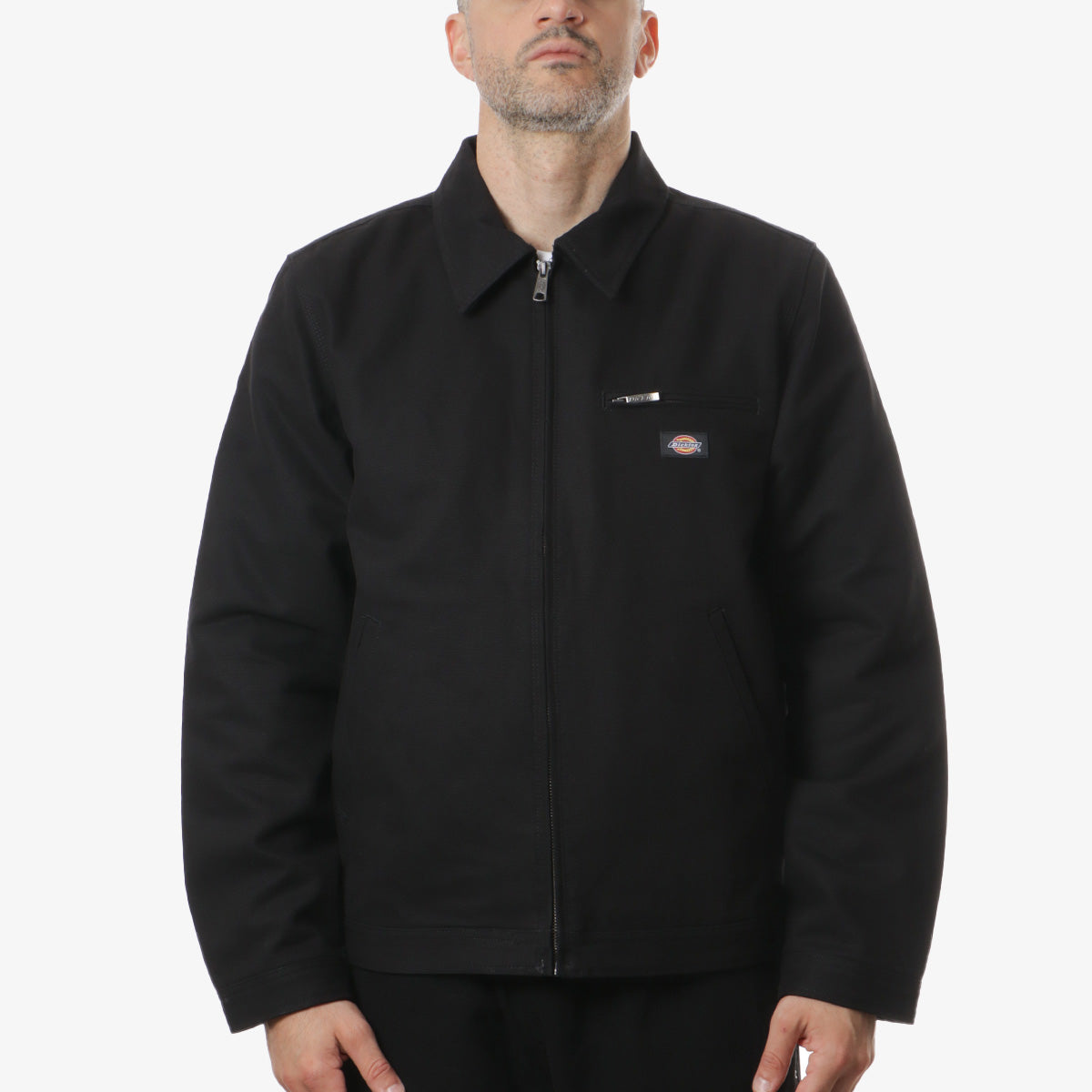 Dickies Duck Canvas Painter Jacket, Black, Detail Shot 1