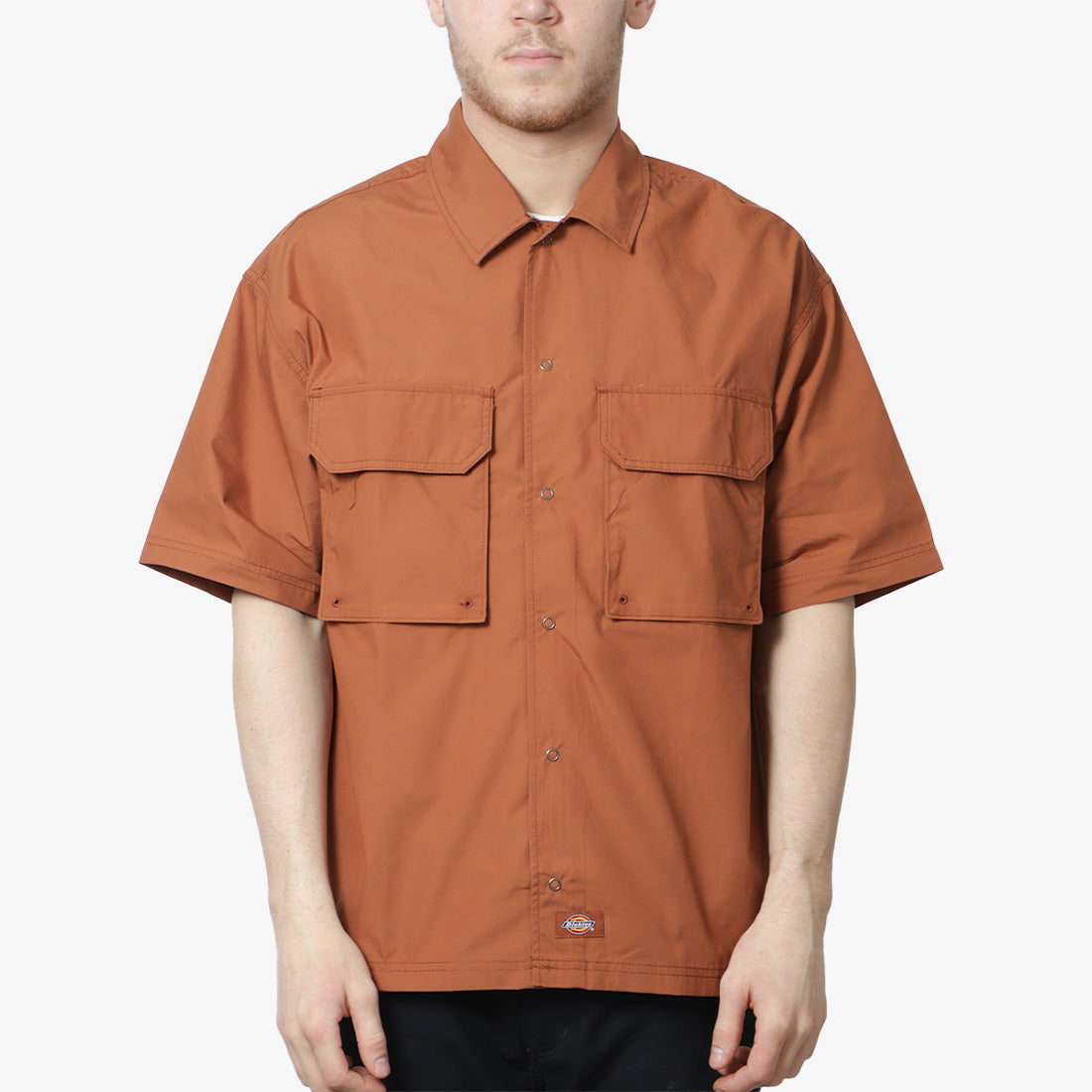 main Dickies Fishersville Shirt, Mocha Bisque, Detail Shot 1