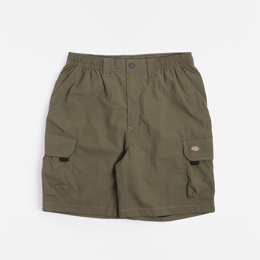 main Dickies Jackson Cargo Shorts, Military Green, Detail Shot 1