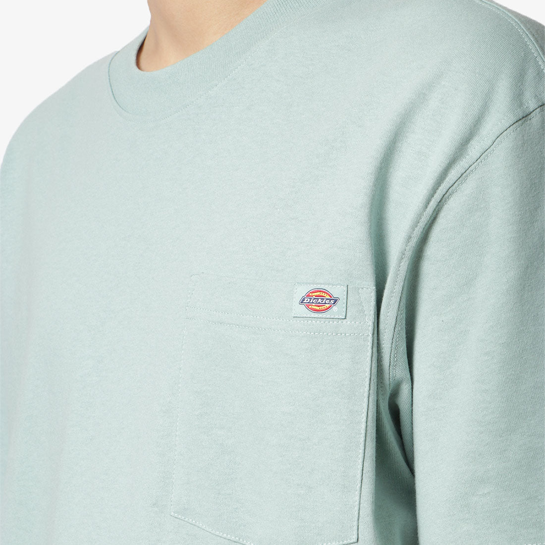 Dickies Luray Pocket T-Shirt, Blue Surf, Detail Shot 2