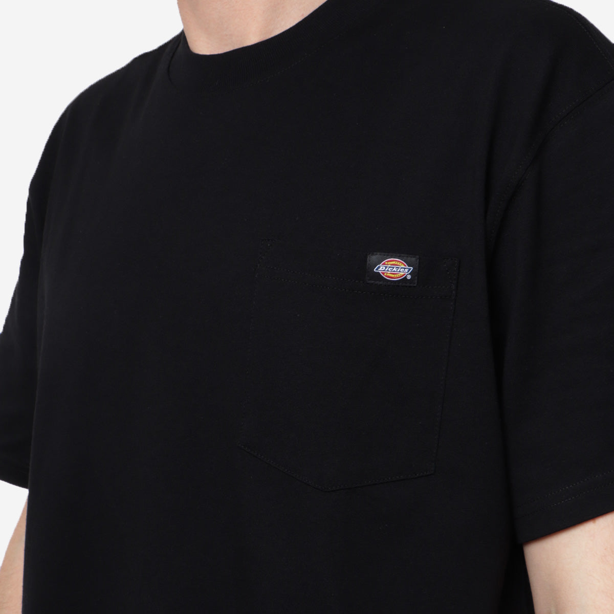 Dickies Luray Pocket T-Shirt, Black, Detail Shot 2