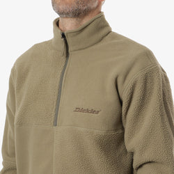 thumbnail Dickies Pinesdale 1 4 Zip Fleece, Imperial Green, Detail Shot 2