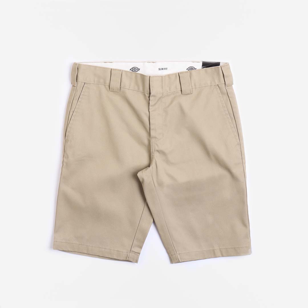 main Dickies Slim Fit Recycled Shorts, Khaki, Detail Shot 1