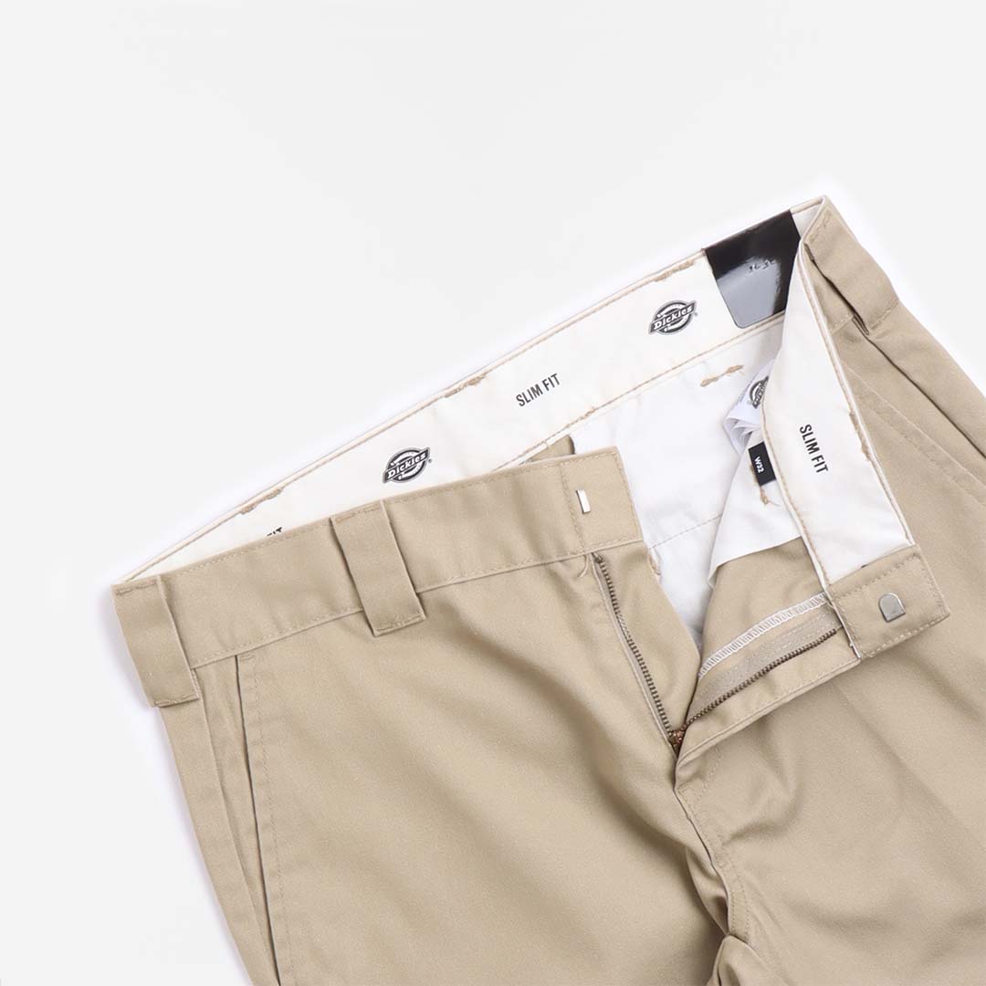 main Dickies Slim Fit Recycled Shorts, Khaki, Detail Shot 2