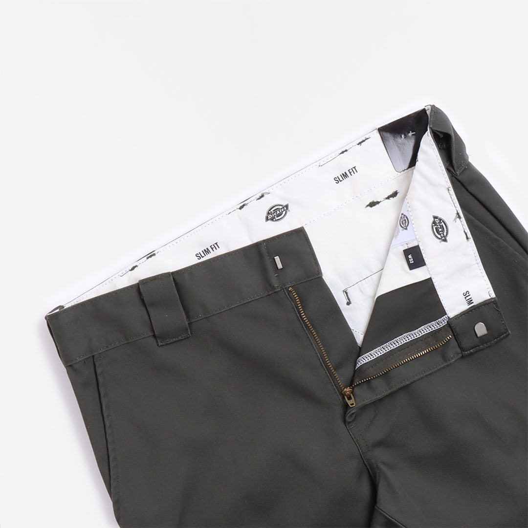 main Dickies Slim Fit Recycled Shorts, Olive Green, Detail Shot 2