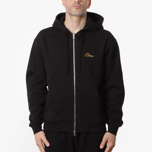 Dime Cursive Small Logo Zip Hoodie