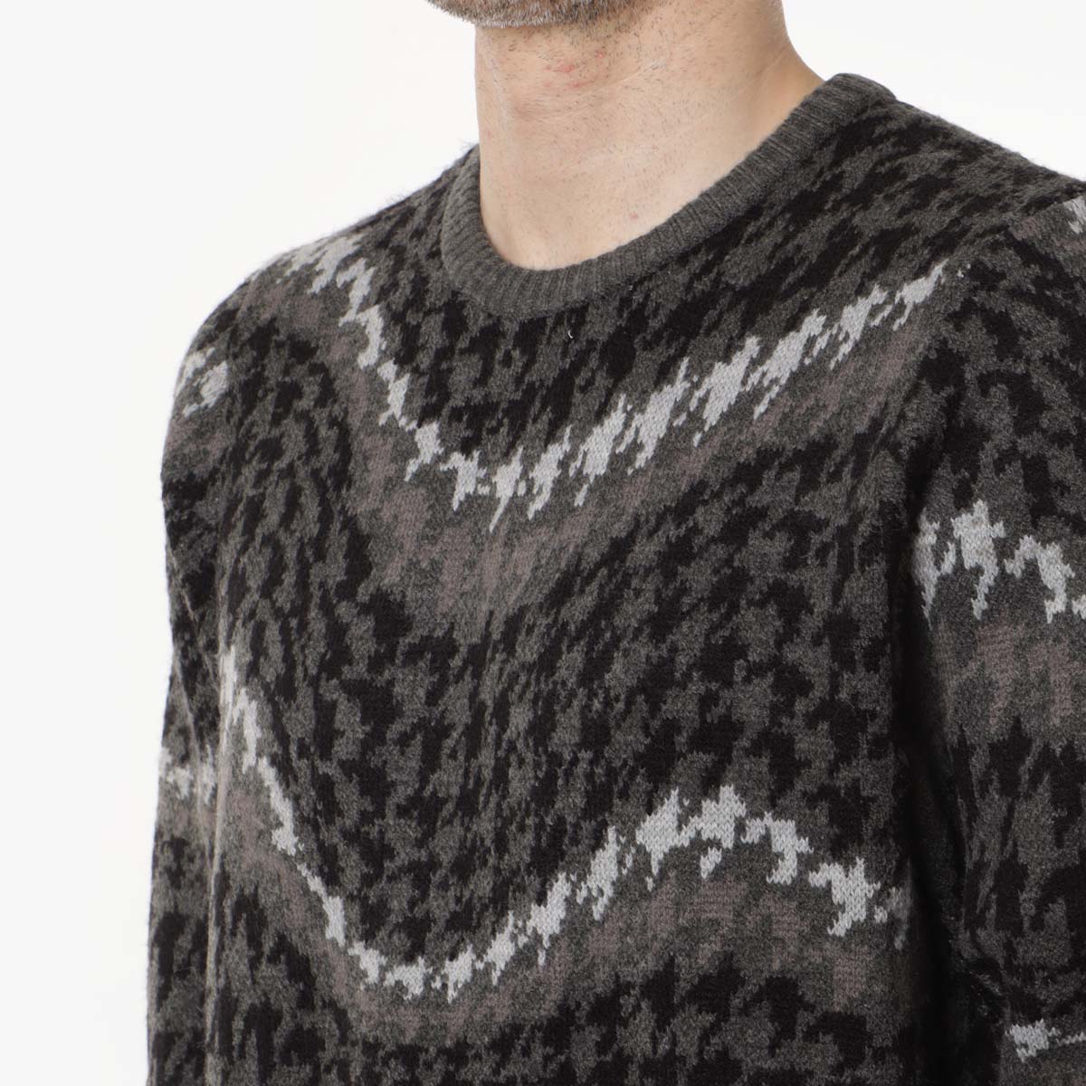 Dime Houndstooth Knit Jumper