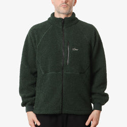 Dime Polar Fleece Sherpa Zip Jacket Forest Urban Industry