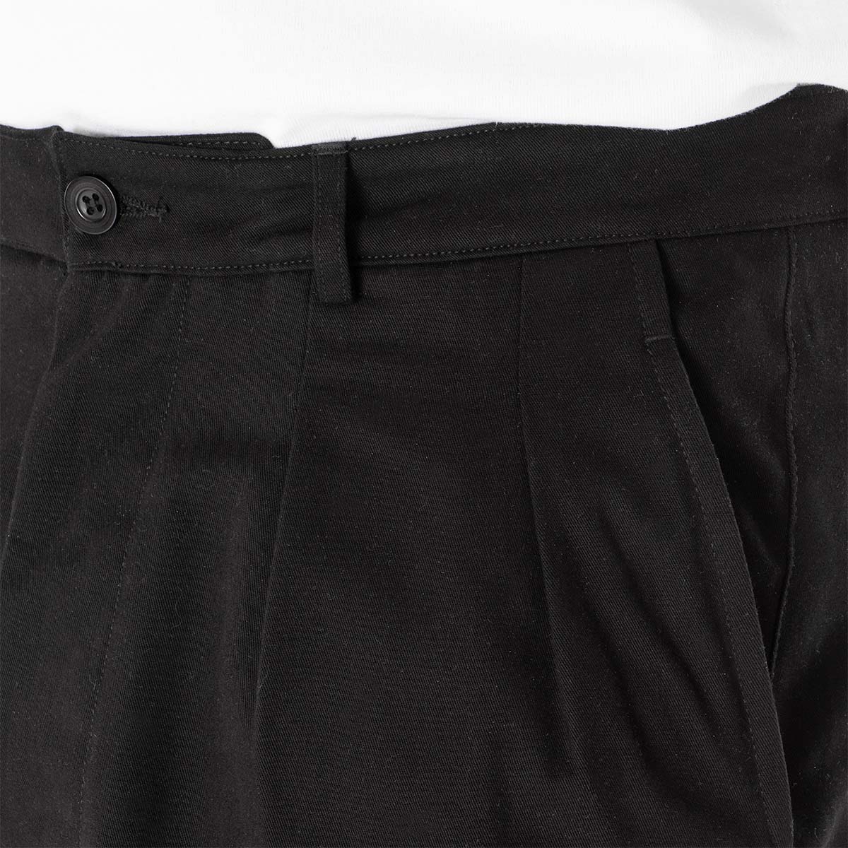 main Dispatches Foreman Double Pleat Pant, Black, Detail Shot 2