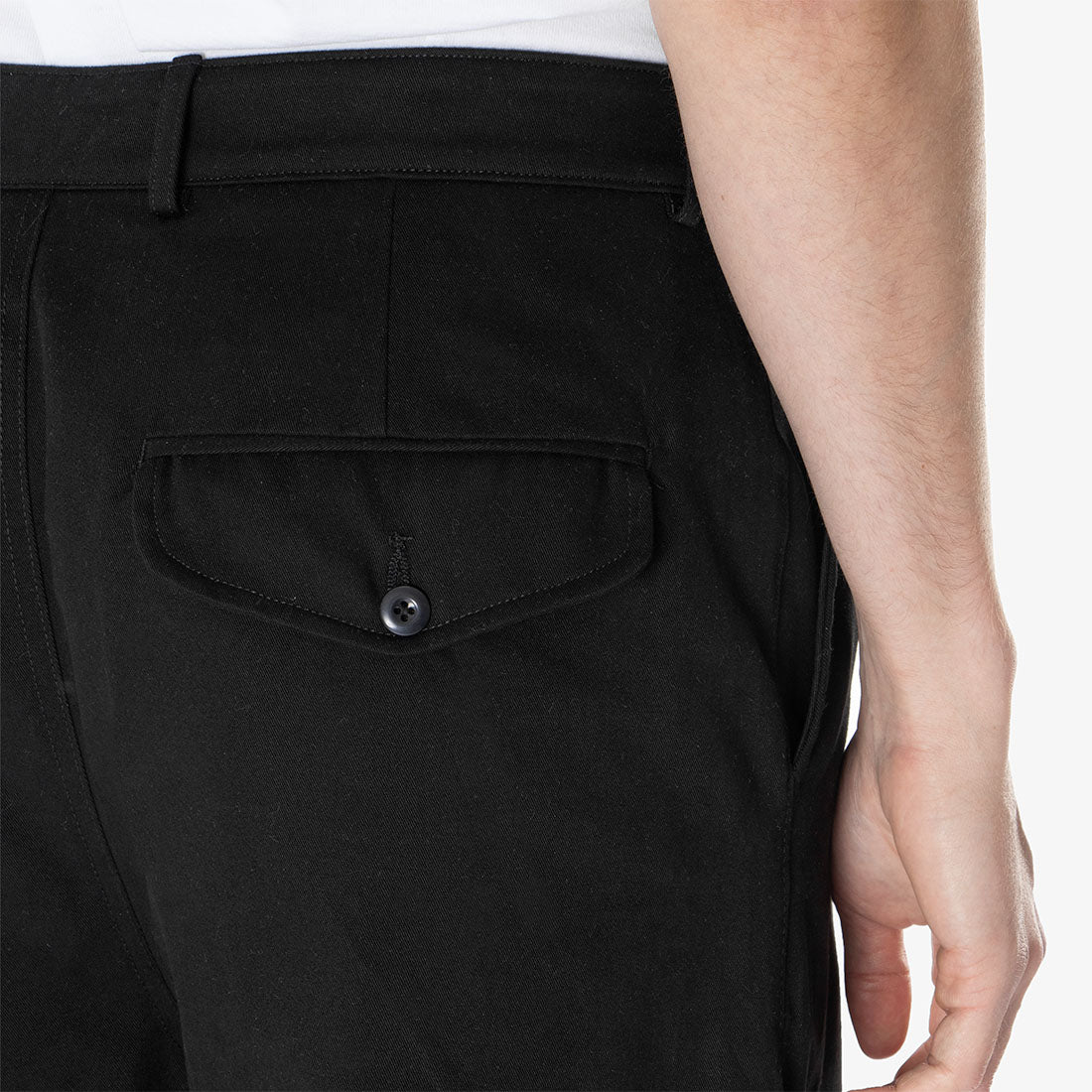 main Dispatches Foreman Double Pleat Pant, Black, Detail Shot 3