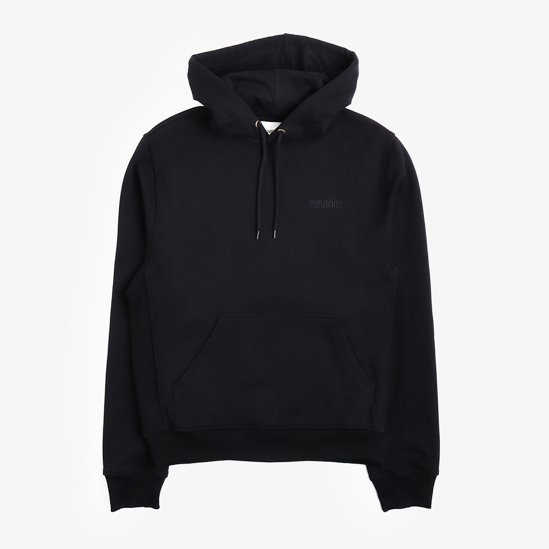 main Dispatches Stock Logo Hoodie, Black, Detail Shot 3