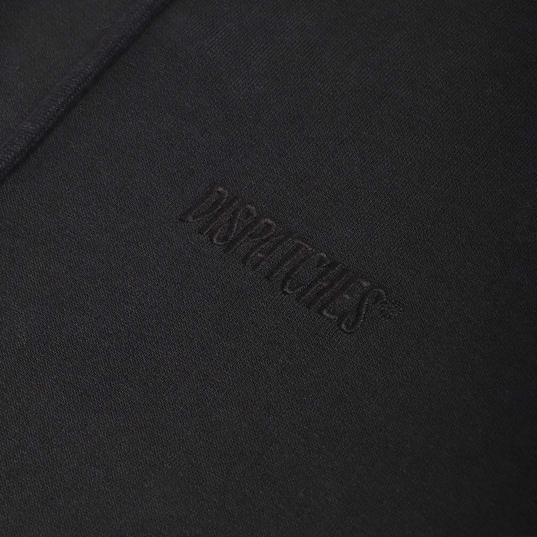 main Dispatches Stock Logo Hoodie, Black, Detail Shot 4