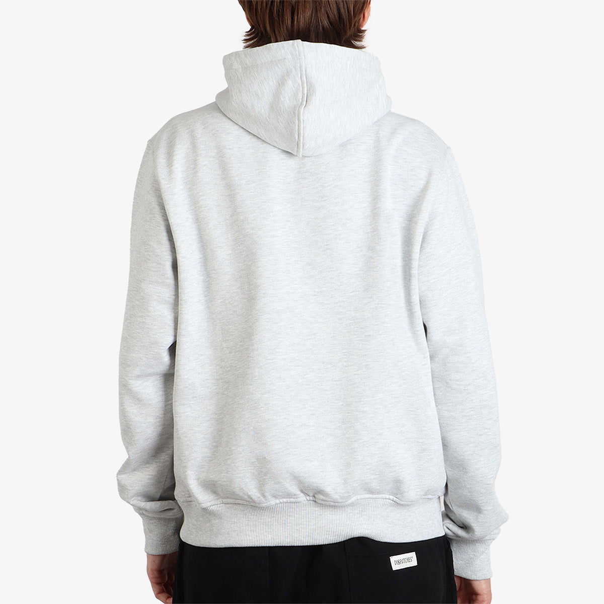 main Dispatches Stock Logo Hoodie, Grey, Detail Shot 2