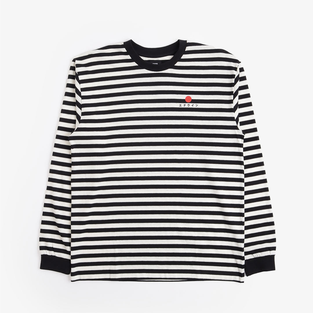 Edwin Basic Stripe Long Sleeve T-Shirt - Black/White – Urban Industry