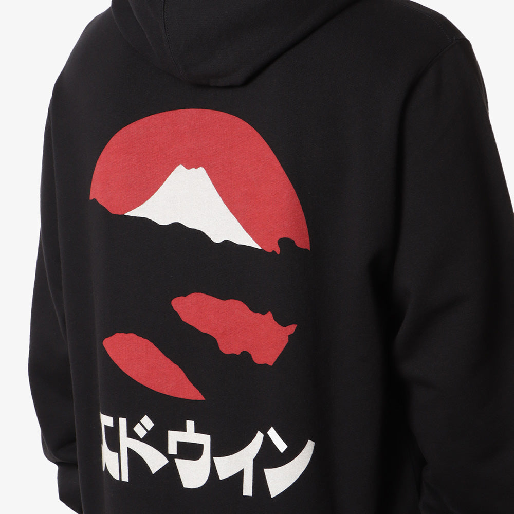 Edwin Kamifuji Hoodie, Black, Detail Shot 4