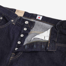 thumbnail Edwin Loose Straight Kaihara Yoshiko 12.5oz Left Hand Denim Jeans, Blue - Rinsed, Detail Shot 3