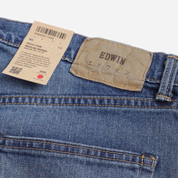 thumbnail Edwin Regular Tapered Kaihara Pure Indigo Stretch 13oz Denim Jeans, Blue - Light Used, Detail Shot 5