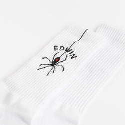 thumbnail Edwin Spider Socks, White, Detail Shot 3