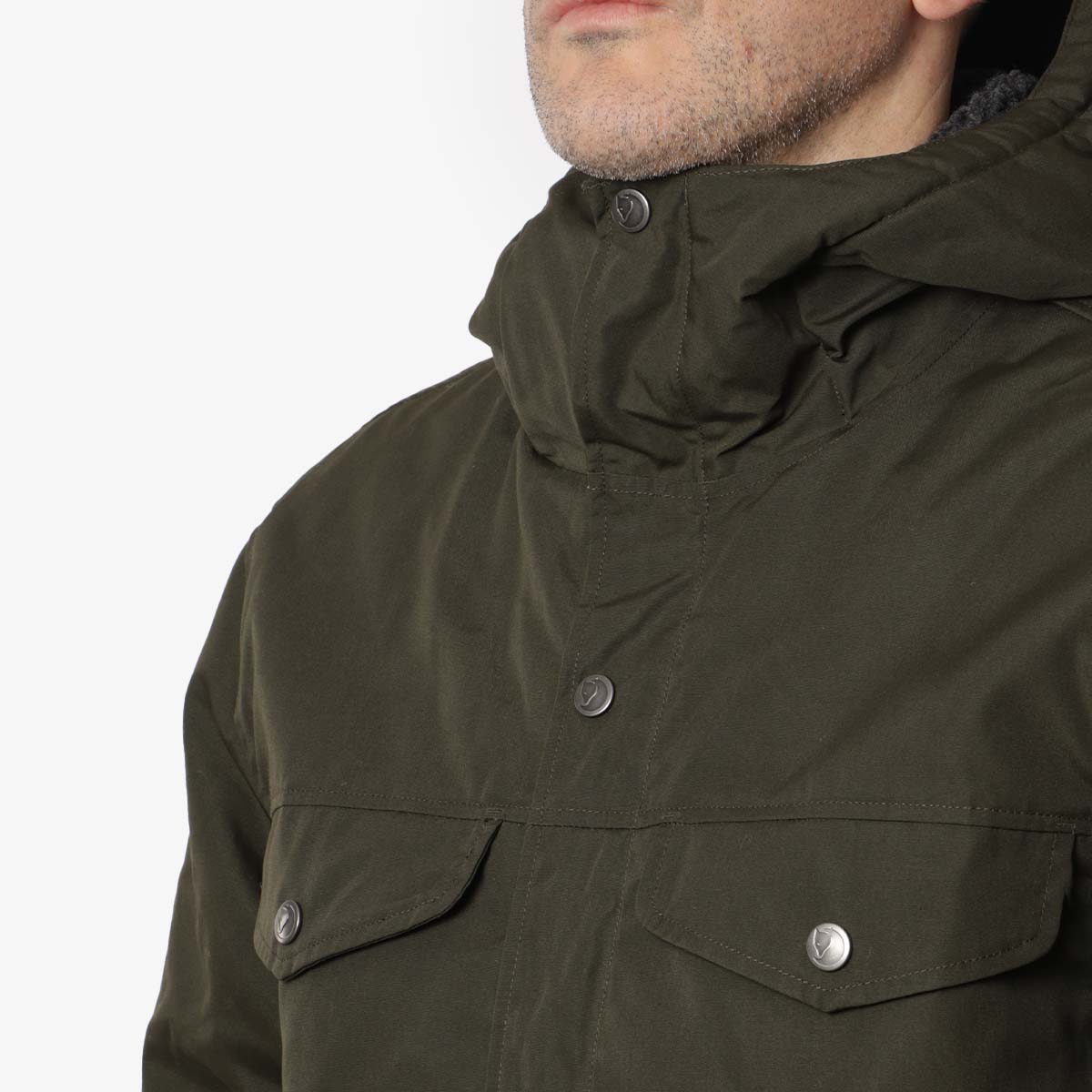 Fjallraven Greenland Winter Jacket, Deep Forest, Detail Shot 2