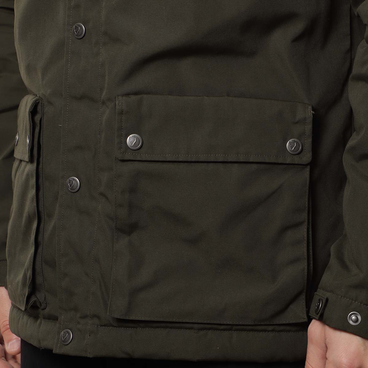 Fjallraven Greenland Winter Jacket, Deep Forest, Detail Shot 3