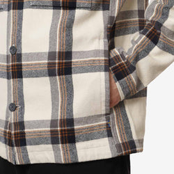 thumbnail Fjallraven Singi Flannel Overshirt, Chalk White Dark Navy, Detail Shot 3