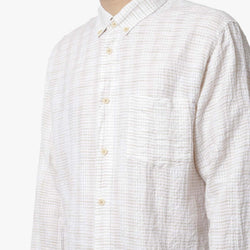 thumbnail Folk Relaxed Fit Shirt, Natural Crinkle Stripe, Detail Shot 2