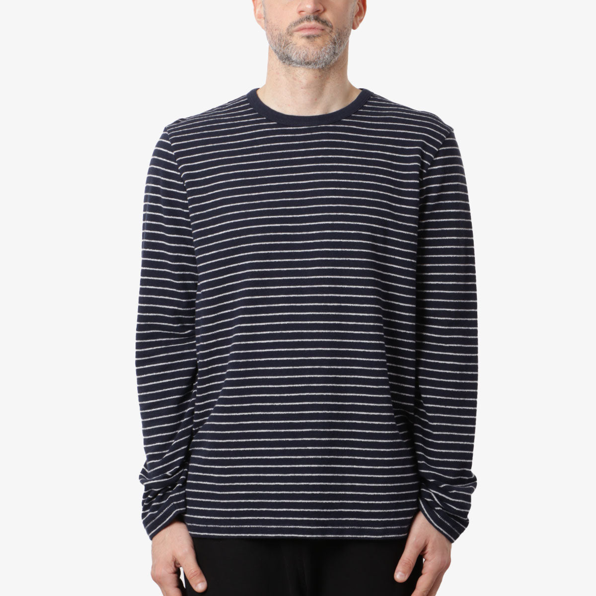 Folk Textured Stripe Long Sleeve T-Shirt