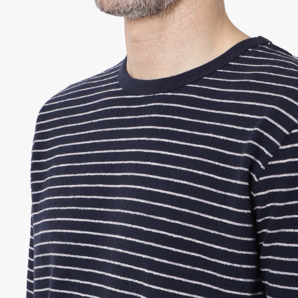 Folk Textured Stripe Long Sleeve T-Shirt