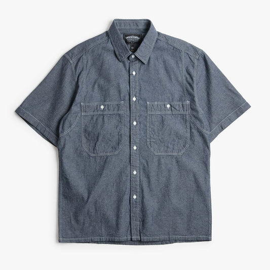 FrizmWORKS Chambray Big Pocket Half Shirt