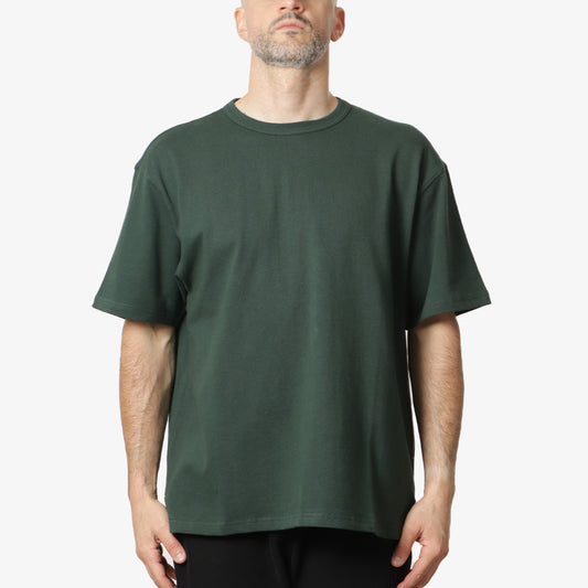 FrizmWORKS OG Double Rib Oversized T-Shirt, Dark Green, Detail Shot 1