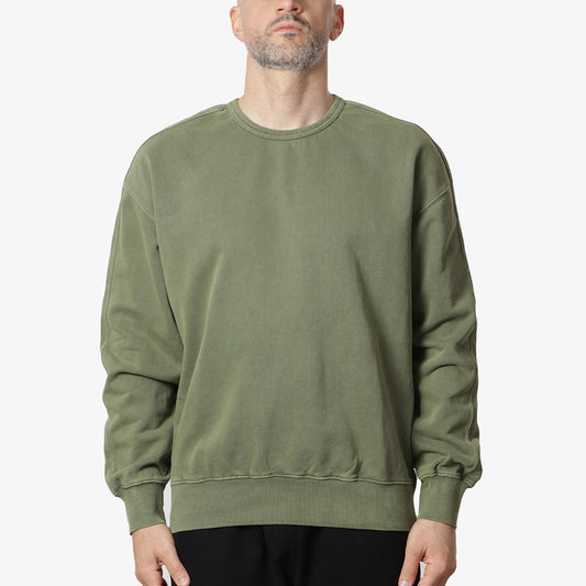 FrizmWORKS OG Pigment Dyeing Sweatshirt, Green, Detail Shot 1